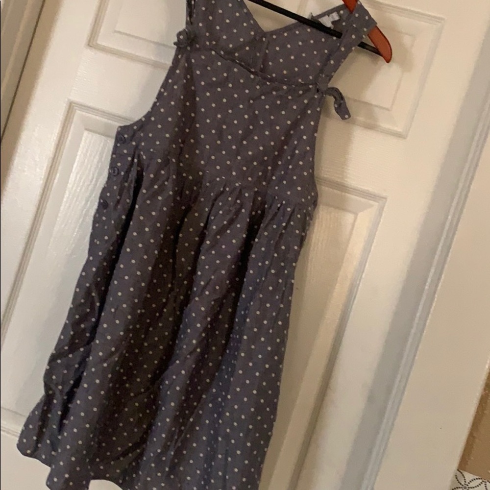 ASOS Maternity Polka Dot Chambray Dress